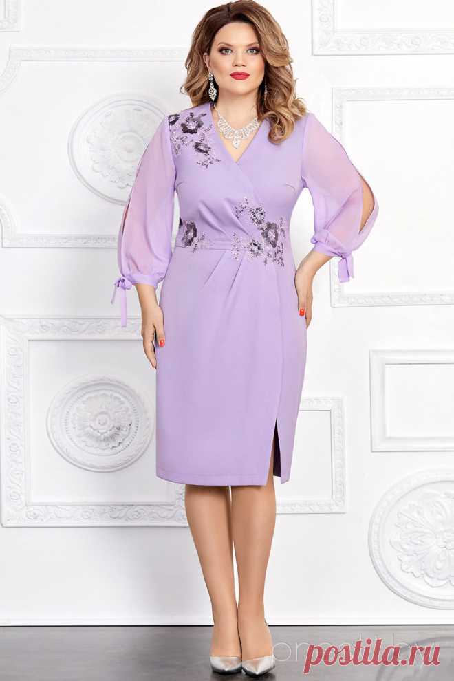 Платье Mira Fashion 4659 светло-сиреневый
