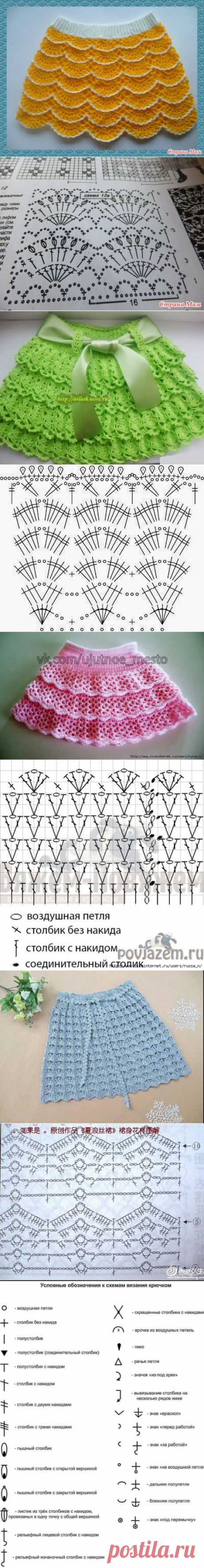 Красивые узоры для летних юбок — Сделай сам, идеи для творчества - DIY Ideas