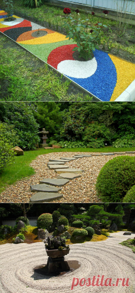 Декоративная отсыпка для сада - и красиво и полезно!