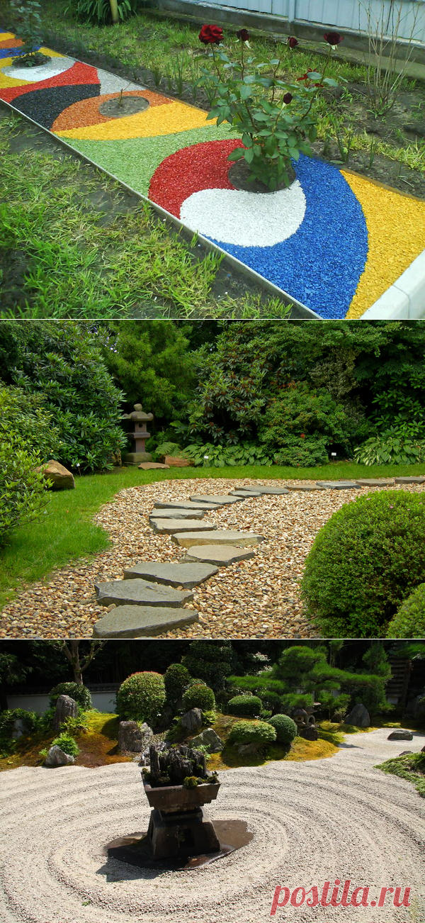 Декоративная отсыпка для сада - и красиво и полезно!