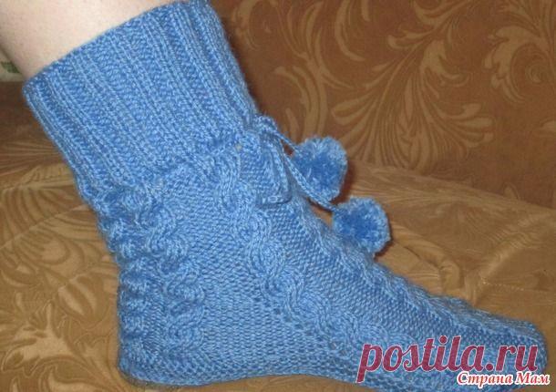 Вязаные носки на войлочной подошве Уютные приглашение на он-лайн - Вязание - Страна Мам