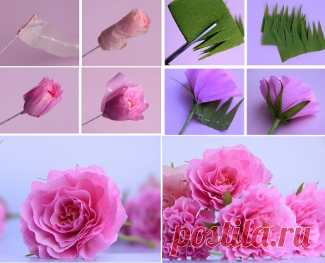 Цветы из бумаги: мастер-класс — Сделай сам, идеи для творчества - DIY Ideas