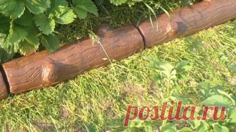 Сделали с женой ограждения бордюры для грядок. Результат оценили все соседи Декор для дачи и огорода смастерили своими руками. Как вам?