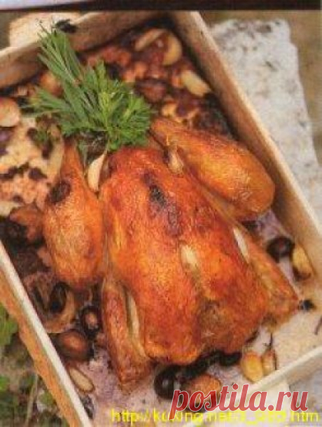КУРИЦА ЗАПЕЧЕННАЯ ПО-ФРАНЦУЗСКИ