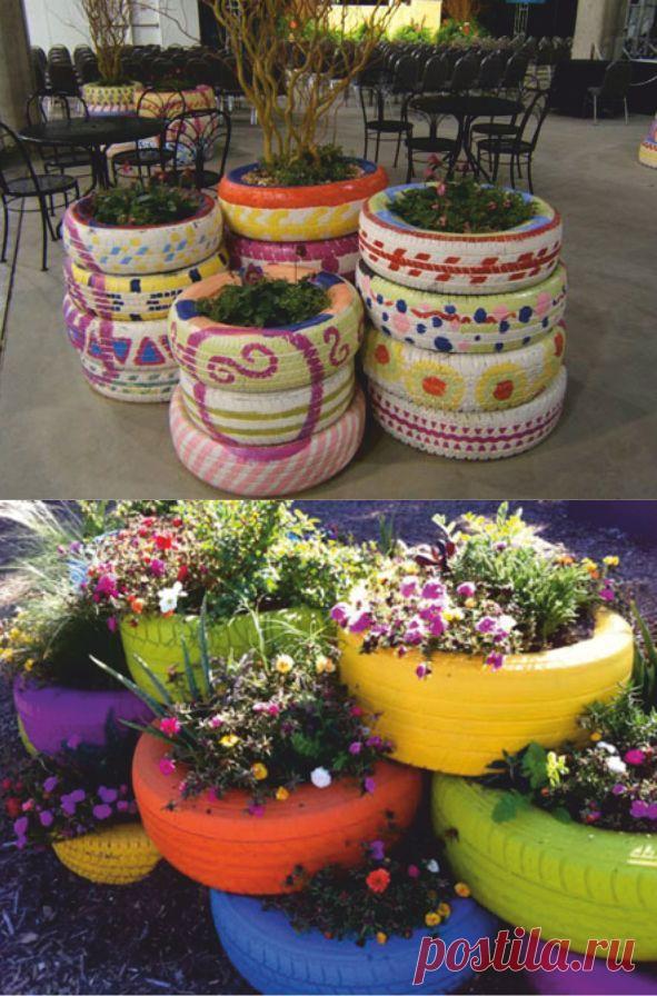 Поделки из покрышек