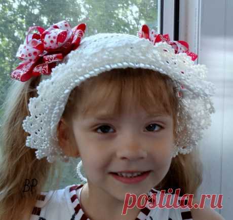 Советская панамка, связанная крючком