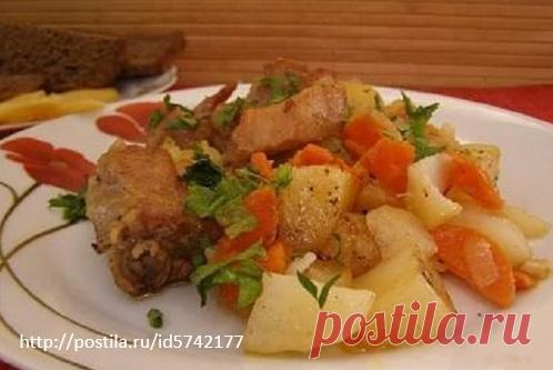 РЕБРЫШКИ С ОВОЩАМИ В МУЛЬТИВАРКЕ.