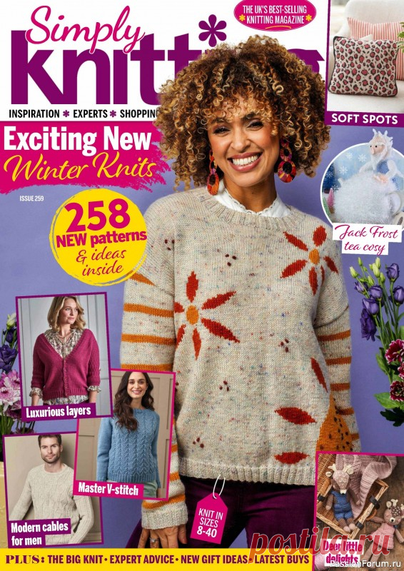 Вязаные проекты крючком в журнале «Simply Knitting №257 2024» | Журналы