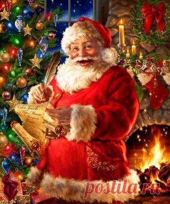 арт.21339 Алмазная мозаика "Веселый Санта" [размер 40*50 см.] - 2310 руб. - под заказ