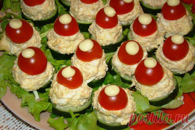 Закуска"Снеговички" .