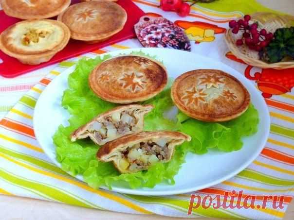 Слоёные пироги с мясом