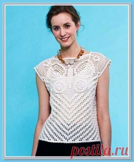 Топ в филейной технике