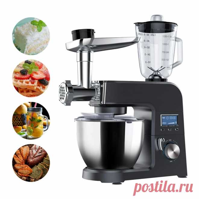 Blitzwolf® bw-vb1 stand mixer ,1500w 8 speed tilt-head kitchen food mixer with 5.5l stainless steel bowl,dough hook,meat grinder,whisk,juice stirring,egg-beater Sale - Banggood.com-arrival notice
