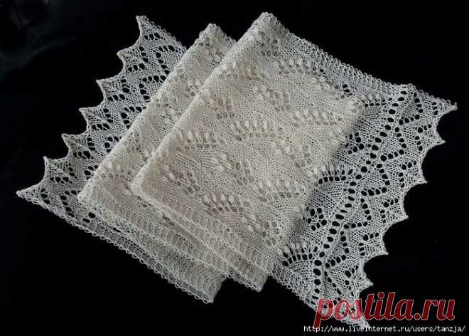 Шарф/палантин "Ландыш".