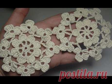 Lacy flower miracle miracle Кружевной цветочный мотив крючком