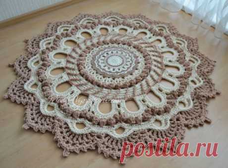 Потрясающий ковер по схеме салфетки "Splendid" - Crochet Modnoe Vyazanie