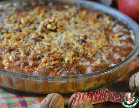 Яблочный пирог с сахарной заливкой – кулинарный рецепт