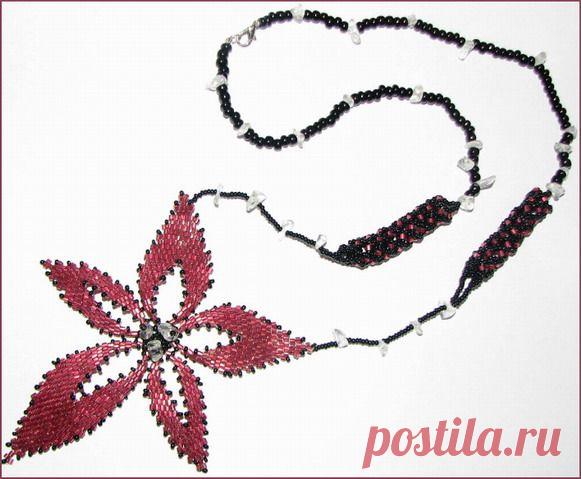 Малина со льдом | biser.info - всё о бисере и бисерном творчестве