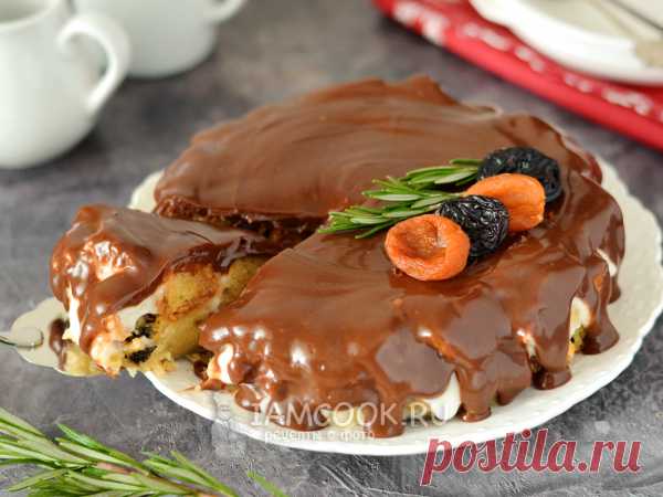 Торт с курагой и черносливом