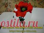 мак вязанный крючком