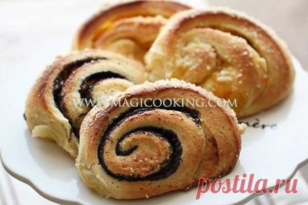 Булочки с маком и яблочным повидлом | Магия кулинарии в Европе