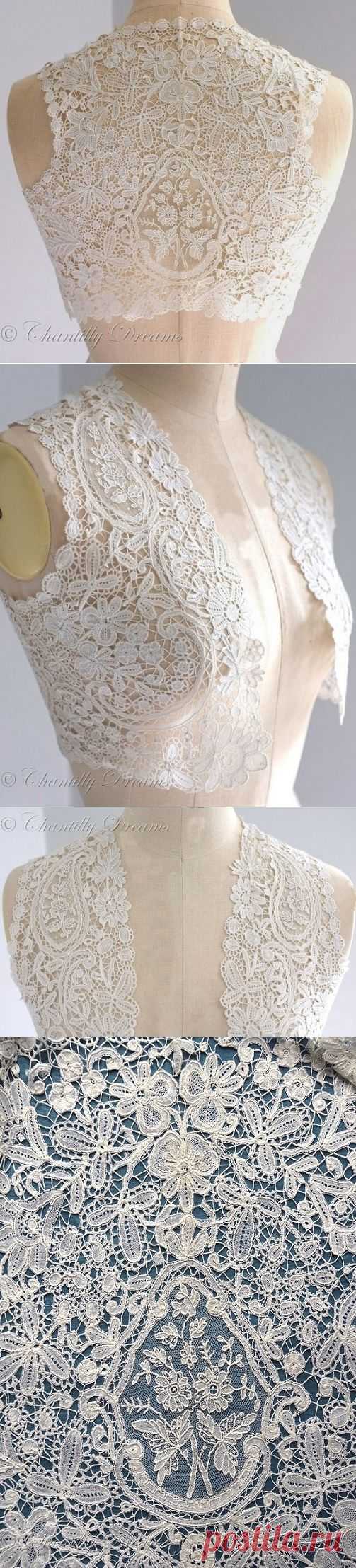 Chantilly Dreams ~ Offering exquisite antique and vintage handmade lace including antique lace apparel, antique and vintage hats, corsets, Louise Green hats, lace bridal boots and shoes, wedding veils and wedding gowns, bridal lace boots and shoes,antique wedding handkerchiefs, handmade lace doilies, handmade antique and vintage lace tablecloths, vintage lace apparel, hand embroidered linens, vintage sewing patterns and sewing antiques.