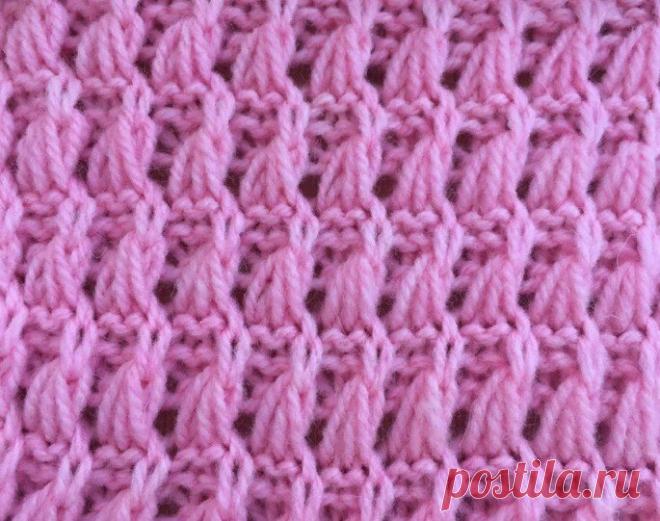 Объёмный универсальный узор спицами, вяжется быстро запоминается легко | Вязание и Рукоделие | Яндекс Дзен