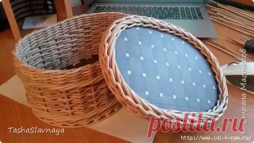 овальная шкатулка с крышкой
