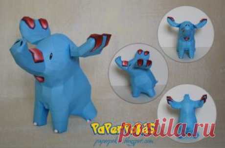 PHANPY  231 / PHANPY - Pokémon Papercraft  Name:  Phanpy  Type:  Ground  Species:  Long Nose Pokémon  Height:  0.5 m (1′08″)  Weight:  33.5 kg (73....