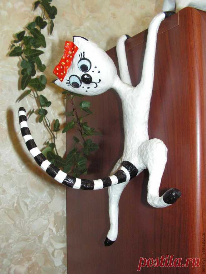Мастерим интерьерную кошечку - Ярмарка Мастеров - ручная работа, handmade