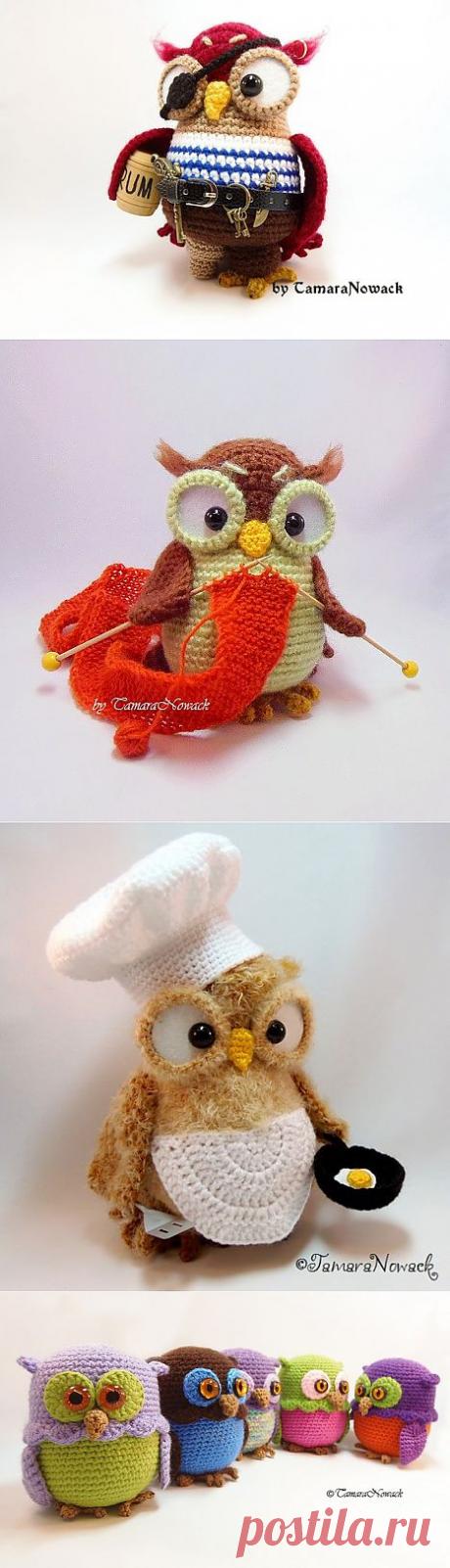 Вязаные совы Тамары Новак..
