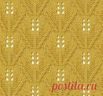 Красивые нежные узоры с геометрическими элементами (УЗОРЫ СПИЦАМИ) — Журнал Вдохновение Рукодельницы