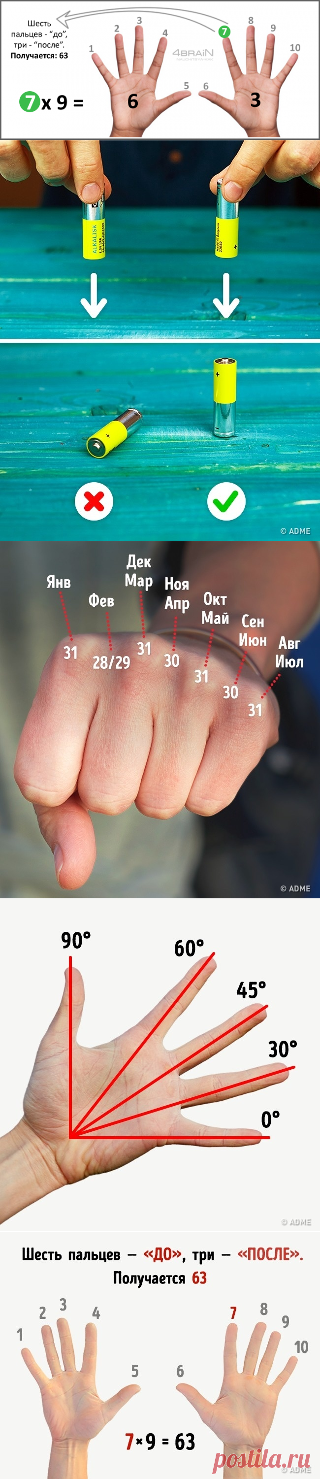 Этим хитростям нас научили еще в школе, и они до сих пор работают