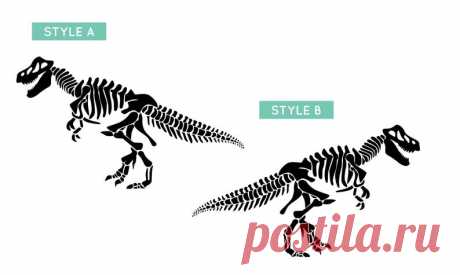 T-Rex Dino Skeleton Tyrannosaurus Vinyl Wall Skeleton | Etsy
