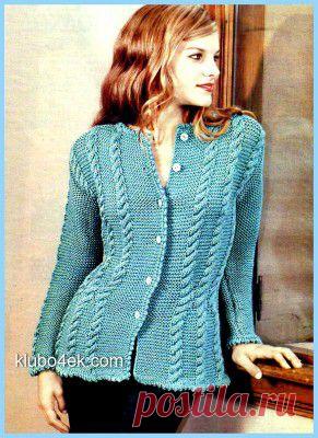 Вязаная женская кофточка | Подружки