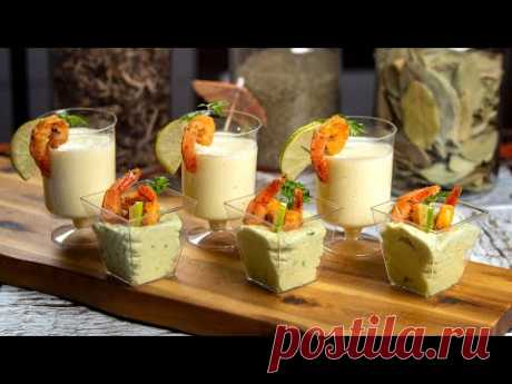 Веррин с ананасом и авокадо с креветками - Вкусная закуска