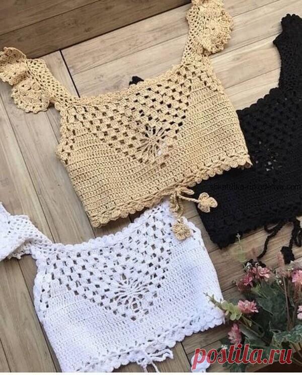 Вяжем лиф крючком