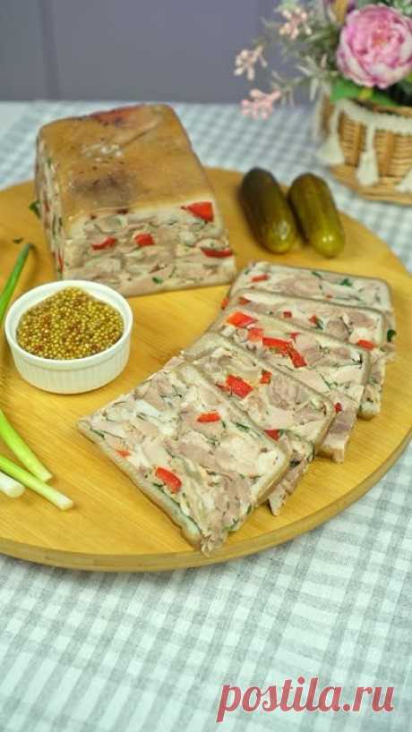 Очень вкусное блюдо из свиных рулек 🥩🍗 2 шт свиных рулек ( общий вес около 3 кг )🍗 4 шт лука + шелуха от лука🍗 1 морковь 🍗 2 шт стебля сельдерея 🍗 3 шт...