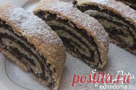Маковый рулет на творожном тесте | Кулинарные рецепты от «Едим дома!»