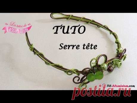 { Tuto } serre tête #1 en fil aluminium