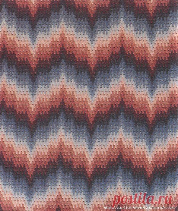 Вышивка барджелло (Bargello) 7