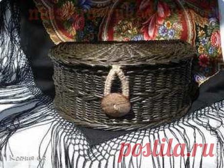 МК по плетению из газет: Сундучок