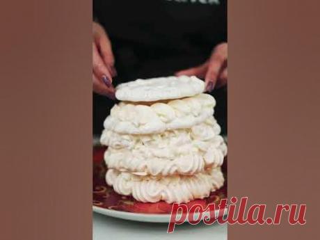 Собираем торт-ёлку из безе 😋🎄