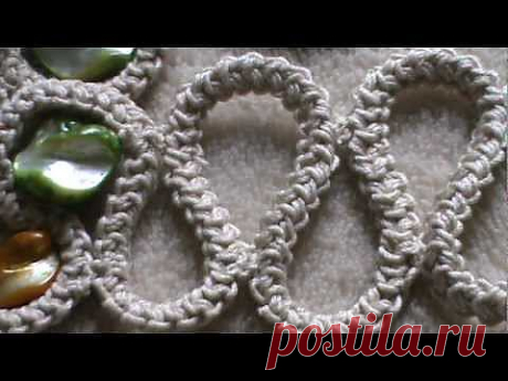 spighetta romena all'uncinetto - YouTube