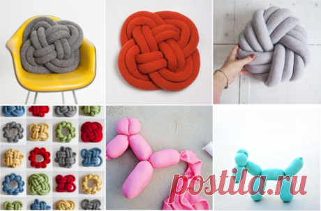 Плетеные подушки своими руками: для домашнего уюта