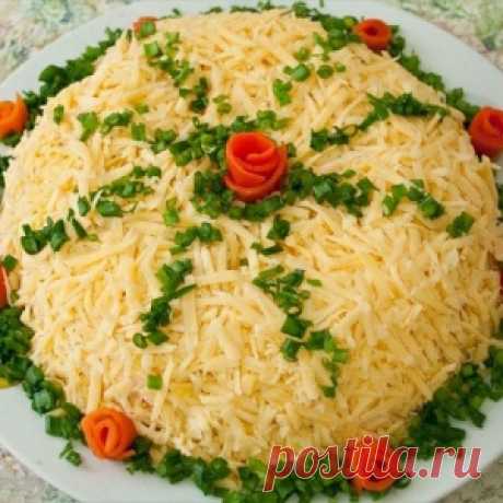 Салат с говяжьей печенью