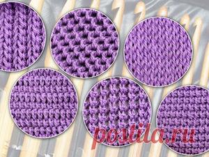 Тунисское вязание, начало. 6 узоров для начинающих - Ярмарка Мастеров - ручная работа, handmade