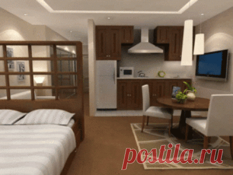Бесценные советы для тех, кто живет в однокомнатной квартире - Postel-Deluxe.ru