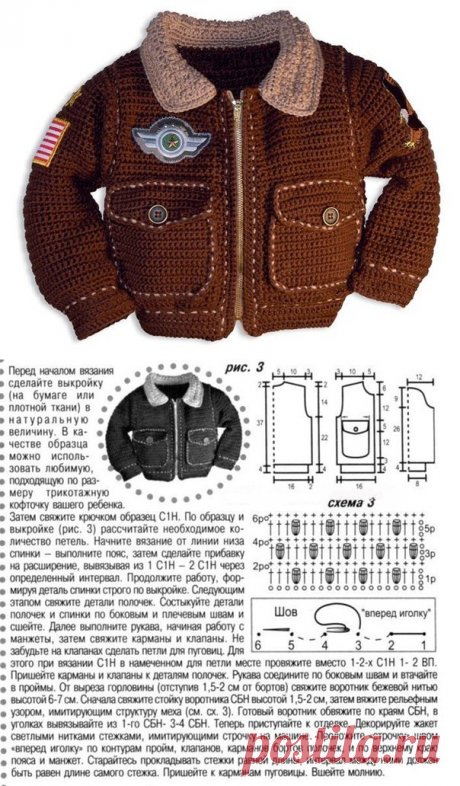 Куртка для мальчика вязаная крючком. Jackets for boys crochet | Домоводство для всей семьи.