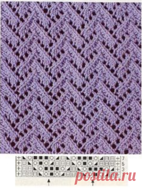 ПОДБОРКА КРАСИВЫХ УЗОРОВ СПИЦАМИ СО СХЕМАМИ №7 | Копилка узоров (Вязание спицами) | Дзен